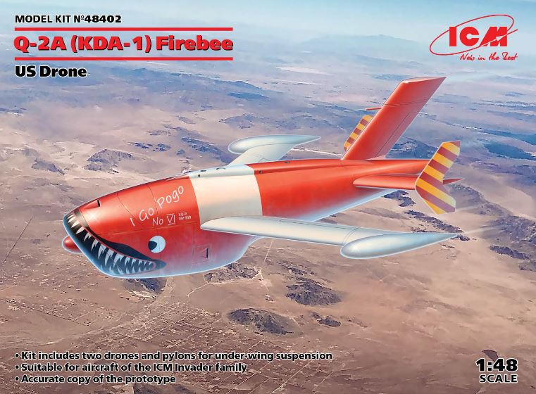 48402  авиация  KDA-1(Q-2A) Firebee US Drone  (1:48)