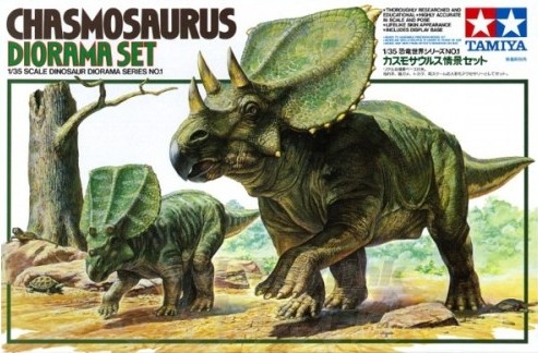 60101  фигуры  Chasmosaurus Diorama Set  (1:35)