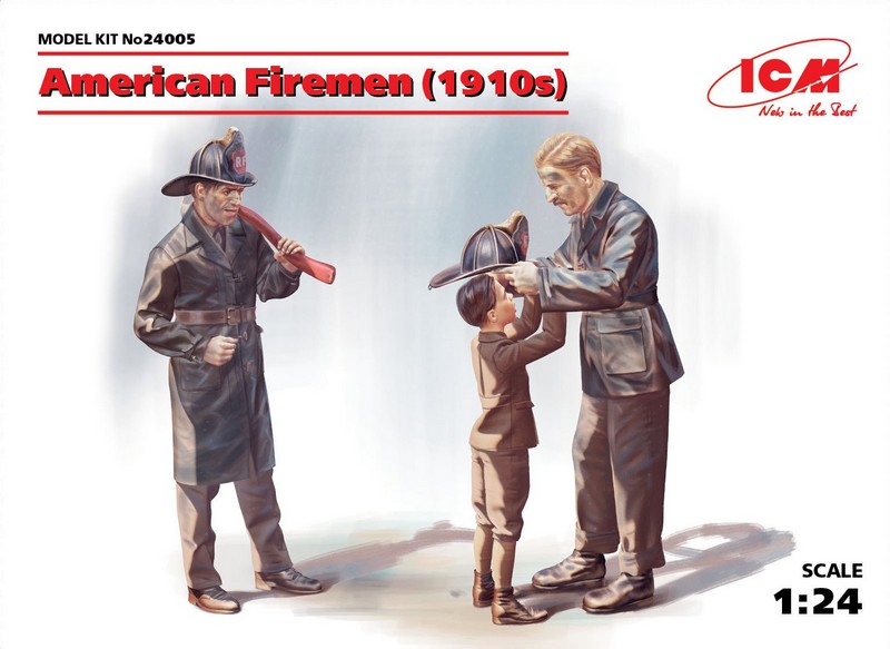 24005  фигуры  American Firemen (1910s)  (1:24)