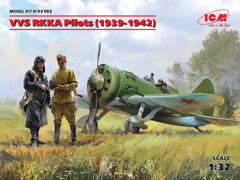 32102  фигуры  VVS RKKA Pilots (1939-1942)  (1:32)