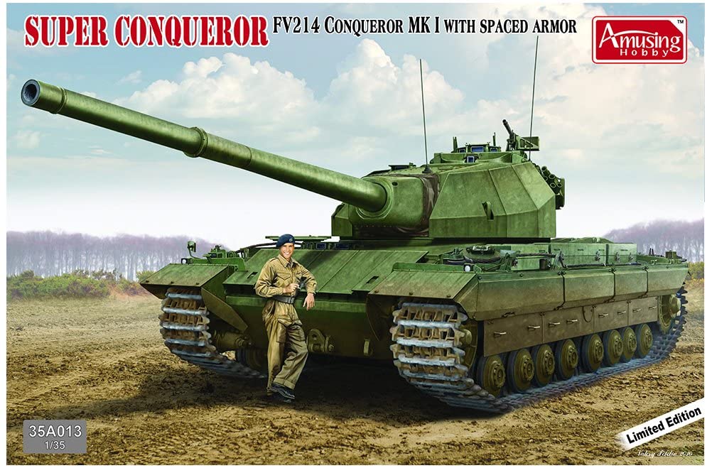 35A013  техника и вооружение  FV 214 Conqueror Mk I with spaced armour  (1:35)