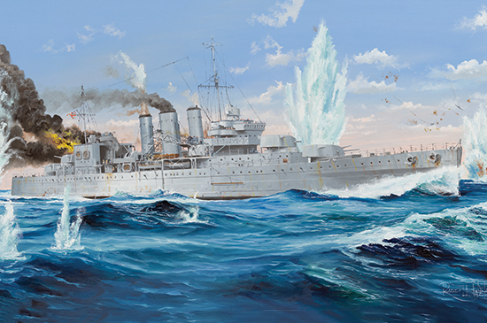 05353  флот  HMS Cornwall  (1:350)