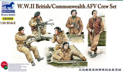 CB35098  фигуры  W.W.II British/Commonwealth AFV Crew Set  (1:35)