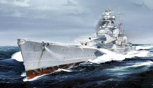05775  флот  "Адмирал Хиппер" 1940 г. (1:700)