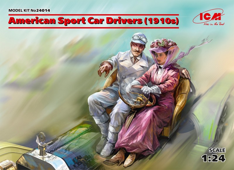 24014  фигуры  American Sport Car Drivers (1910s)  (1:24)