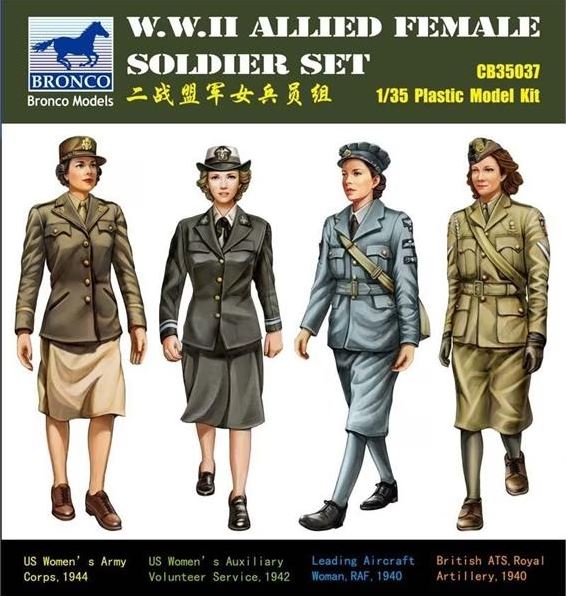 CB35037  фигуры  WW2 Allied Female Soldier Figure Set  (1:35)