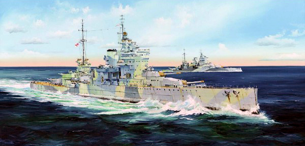 05324  флот  Battleship HMS Queen Elizabeth 1943  (1:350)