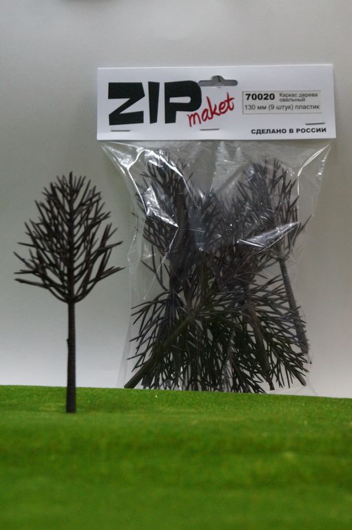70020  дополнения из пластика  Каркас дерева овальный 130 мм (9 штук) пластик