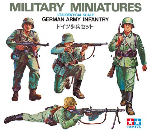 35002  фигуры  German Army Infantry   (1:35)