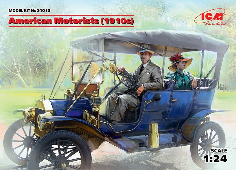 24013  фигуры  American Motorists (1910 s)  (1:24)