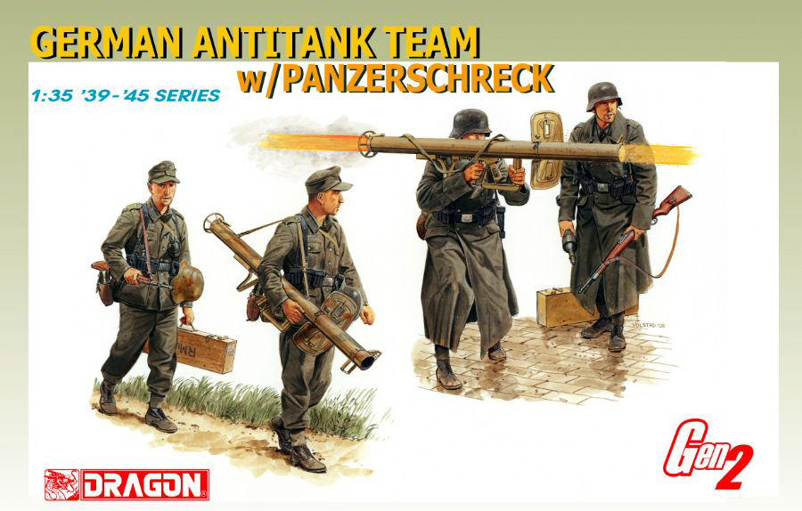 6374  фигуры  German Antitank Team w/Panzerschreck (1:35)