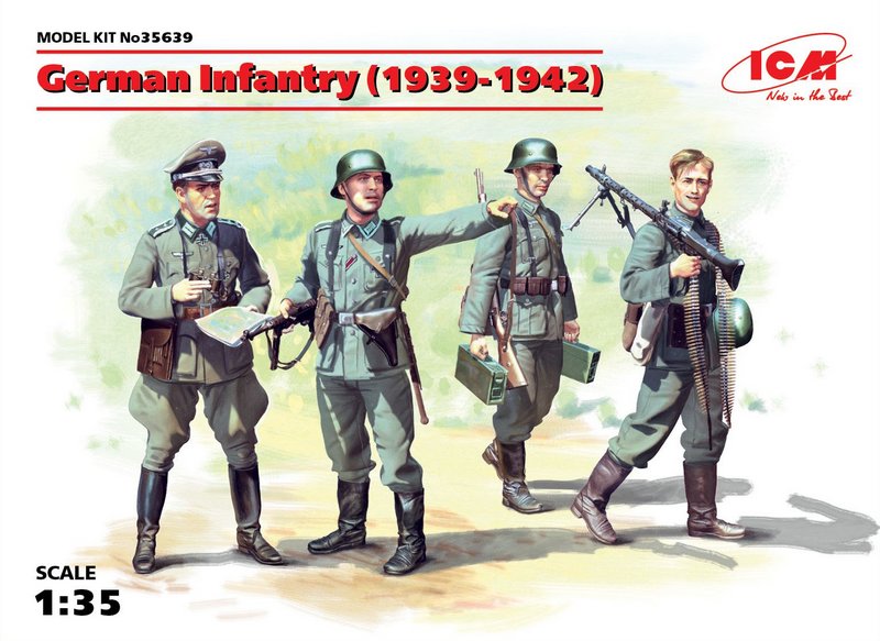35639  фигуры  Германская пехота (1939-1942 г.) (1:35)
