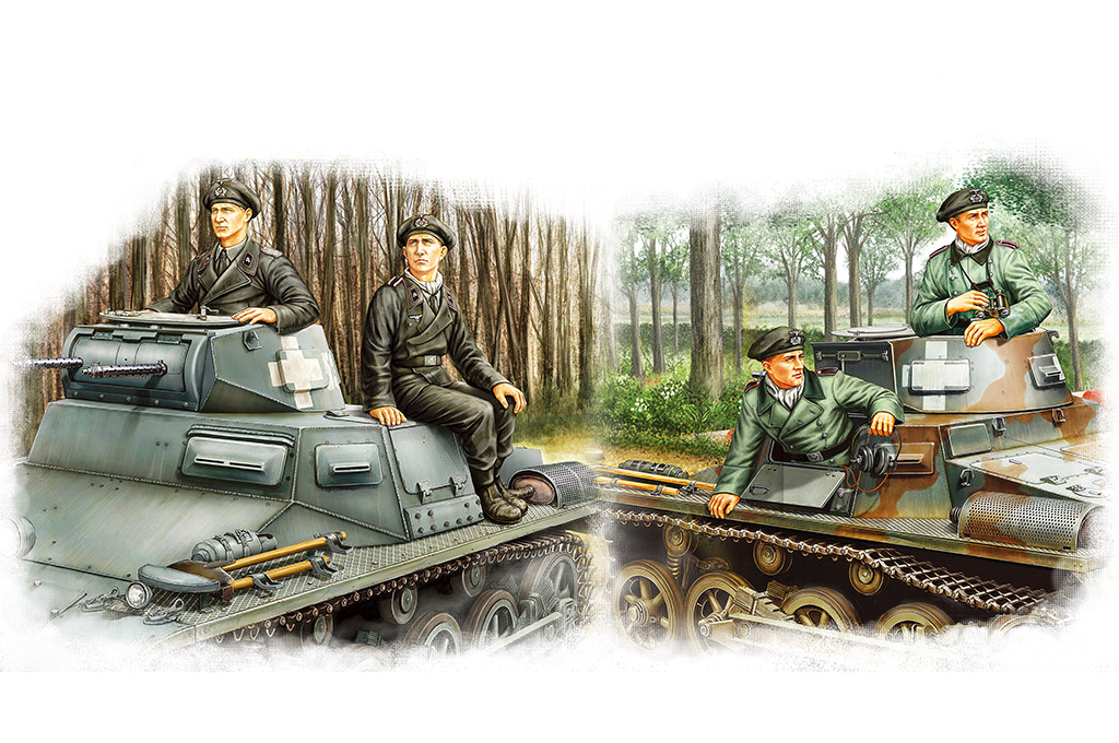84419  фигуры  German Panzer Crew Set  (1:35)