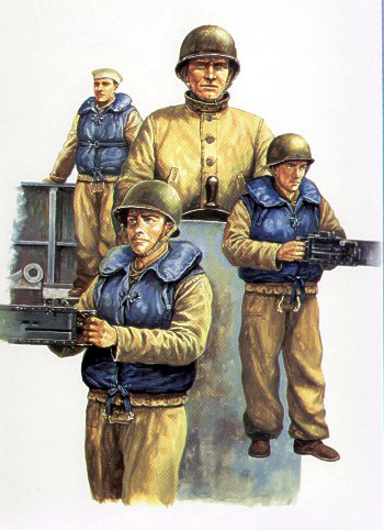 00408  фигуры  WW2 USN LCM Crew  (1:35)