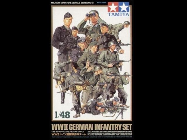 32512  фигуры  Германская пехота (1:48)