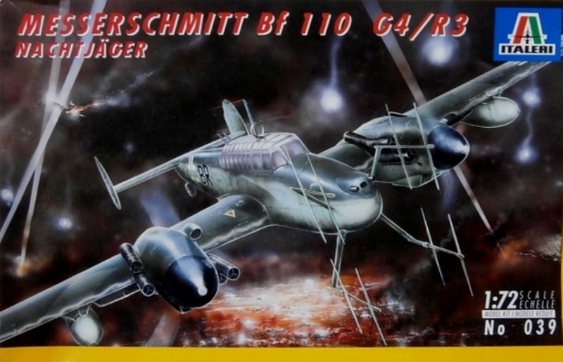 0039  авиация  Messerschmitt Bf 110 G4/R3  (1:72)