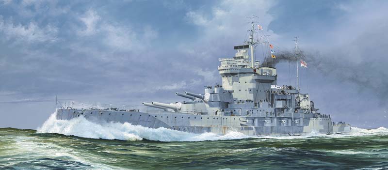 05795  флот  HMS Warspite, 1942 г. (1:700)