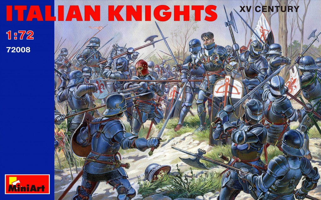 72008  фигуры  ITALIAN KNIGHTS XV CENTURY  (1:72)