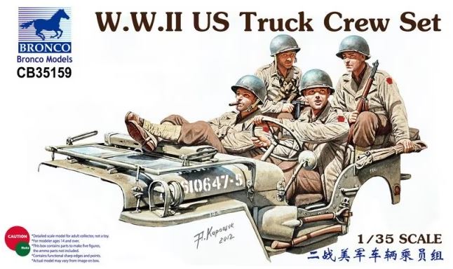 CB35159  фигуры  W.W.II US Truck Crew Set  (1:35)