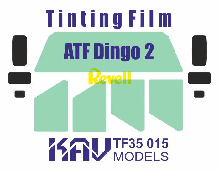 KAV TF35 015  дополнения из пластика  Тонировочная плёнка ATF Dingo 2 (Revell)  (1:35)